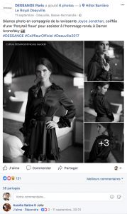 Dessange, contenudemarque, fluxreseauxsociaux, contenureseauxsociaux, partagemarque, videomarque, videoevenement, videofacebook, dessangevideo, dessangefilm, dessangephoto, dessangeevenement, deauville2017, célébrité, portraitcelebrite, people, tapisrouge, montéedesmarches,